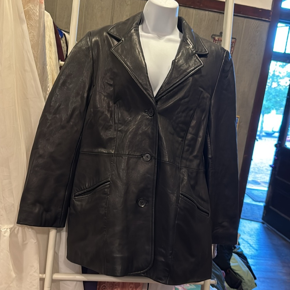 Nordstrom Black Lambskin Leather Jacket